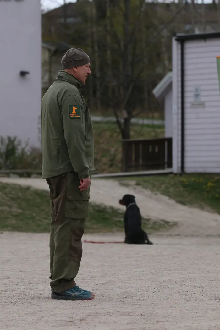 Audun Stensrud med hund